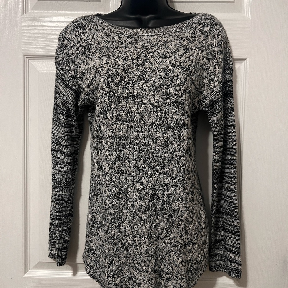 It's Our Time Black and Gray Knit Sweater